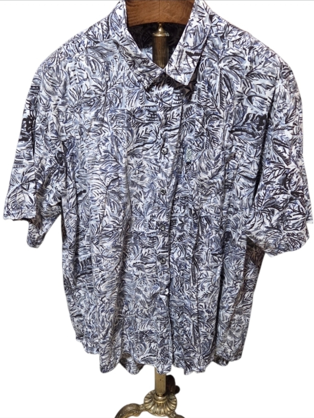 Vintage Local Motion Hawaiian Aloha Tropical Button Shirt Size XL